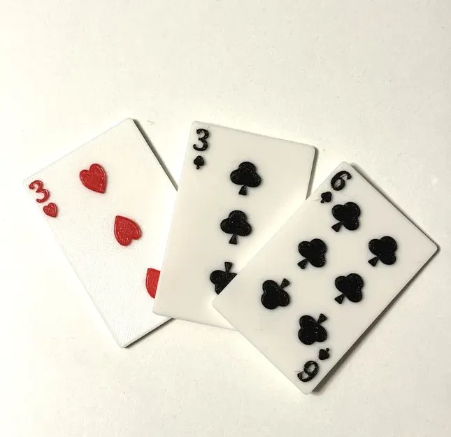 Thẻ bài 3 trái tim / 6,3 câu lạc bộ - Image 1