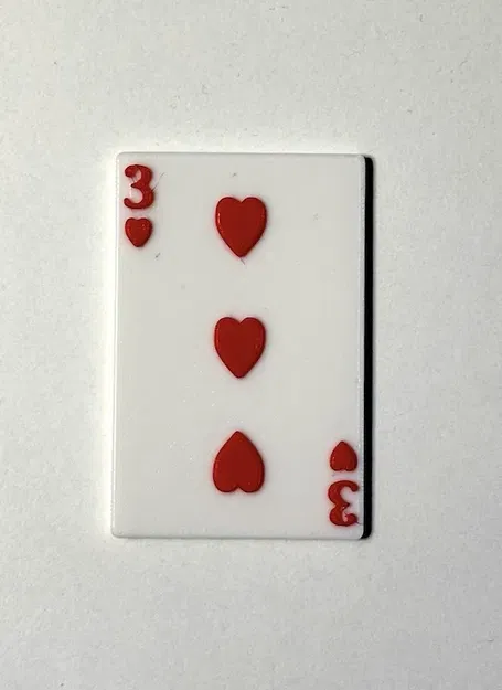 Thẻ bài 3 trái tim / 6,3 câu lạc bộ - Image 2