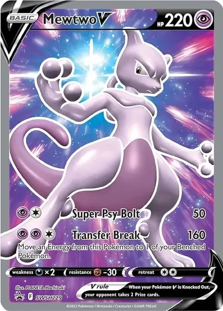 Thẻ bài Pokemon Mewtwo với thiết kế độc đáo từ HueForge - Image 1