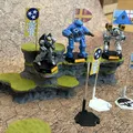 Giá đỡ cờ mini hình lục giác cho mô hình Battletech - Thumbnail 1