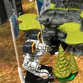 Giá đỡ cờ mini hình lục giác cho mô hình Battletech - Thumbnail 3