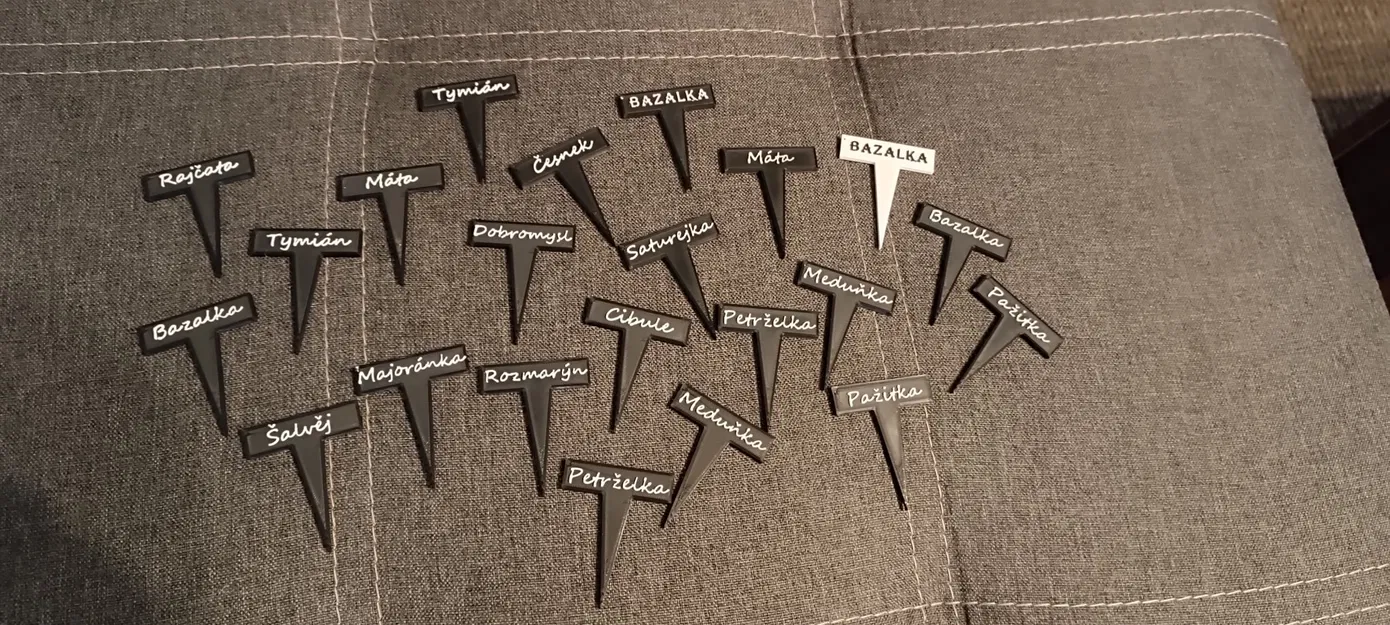 Nhãn thảo mộc và rau củ CZK kích thước nhỏ - Image 1