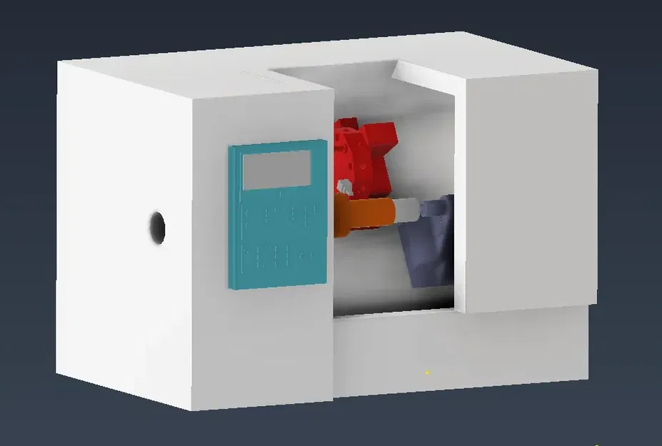 Mô hình máy tiện CNC chi tiết và chính xác - Image 1