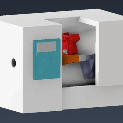 Mô hình máy tiện CNC chi tiết và chính xác