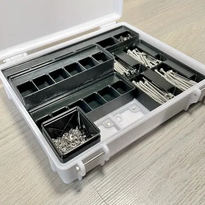 Hộp Gridfinity chắc chắn với lỗ cho nam châm 6x2mm