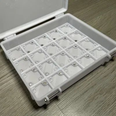 Hộp Gridfinity chắc chắn với lỗ cho nam châm 6x2mm