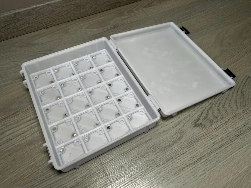 Hộp Gridfinity chắc chắn với lỗ cho nam châm 6x2mm - Image 3