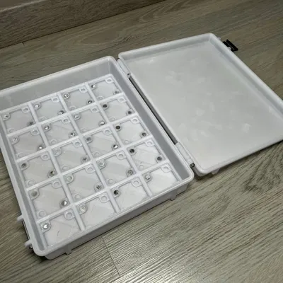 Hộp Gridfinity chắc chắn với lỗ cho nam châm 6x2mm