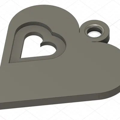 Bông tai hình trái tim 2