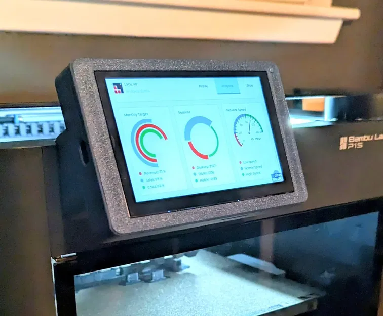 Giá đỡ màn hình XTouch 5 inch cho máy in Bambu Lab P1S/P1P - Image 1