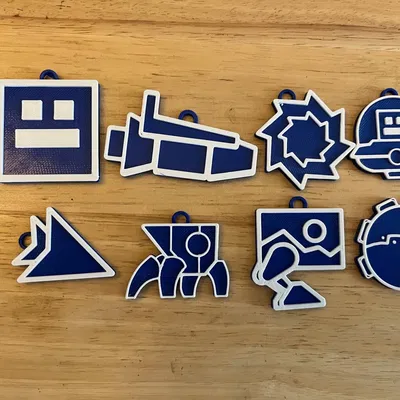 Móc khóa biểu tượng mặc định trong trò chơi Geometry Dash