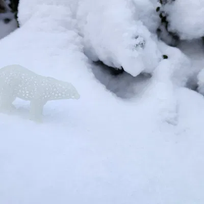 Gấu Bắc Cực Voronoi Nhỏ - Chất liệu in 3D chỉ 3 gram