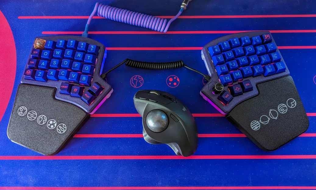 Đế tay cho bàn phím Keebio Iris in 3D tùy chỉnh - Image 2