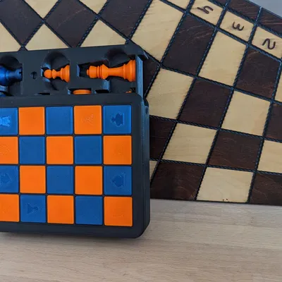 Bộ cờ vua mini 4x5 với nam châm gắn kết