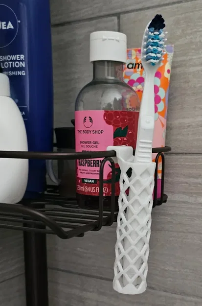 Giá đỡ bàn chải đánh răng lưới cho kệ tắm - Image 1