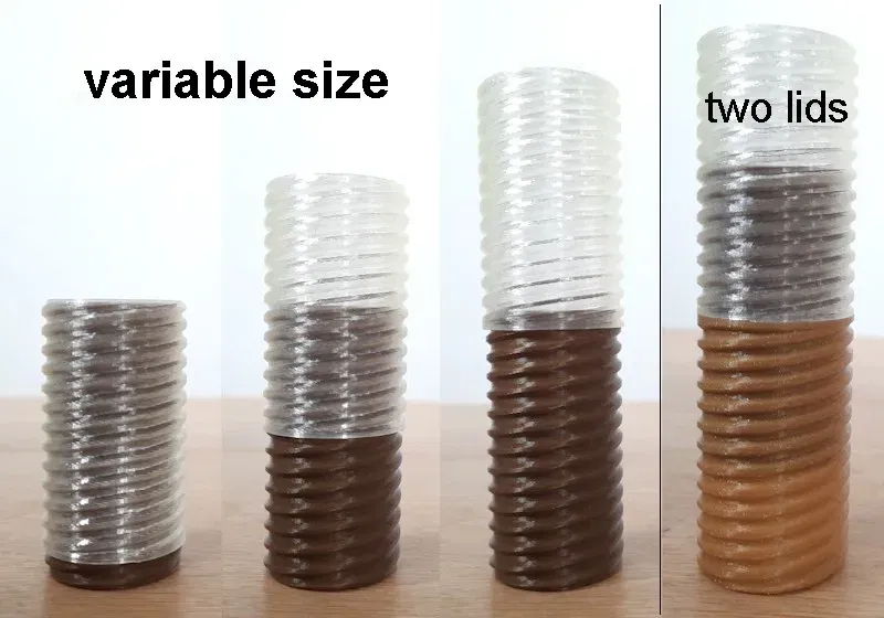 Bình hoa có nắp vặn chắc chắn với chiều cao điều chỉnh - Image 2