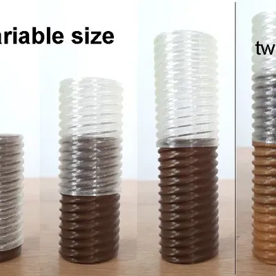 Bình hoa có nắp vặn chắc chắn với chiều cao điều chỉnh