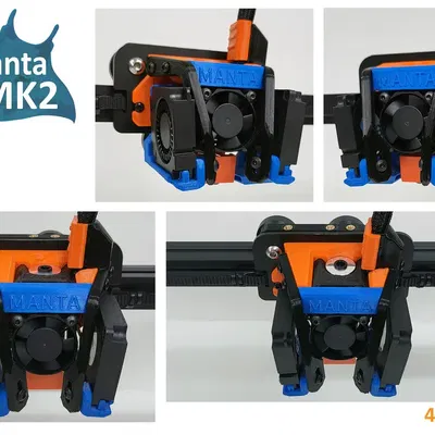 Hệ thống đầu ống dẫn và công cụ Manta MK2 cho máy in Ender 5