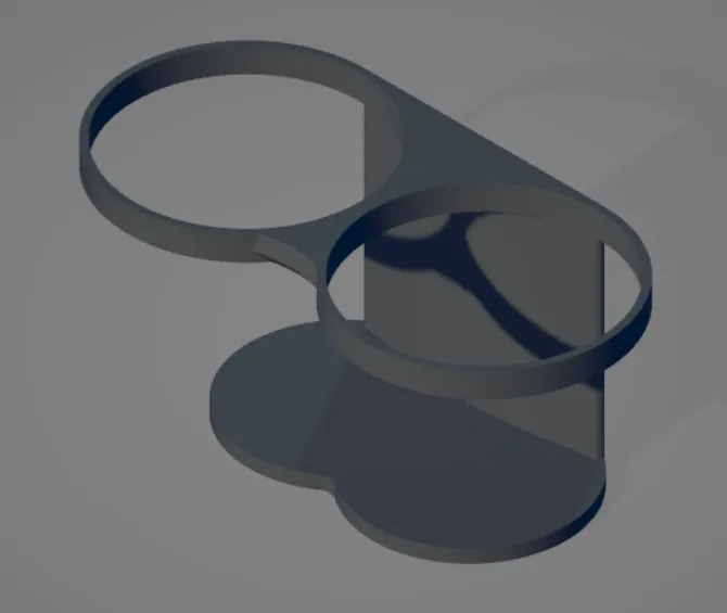 Giá đỡ cho hai lon nước trên hệ thống thông gió xe Volvo - Image 1