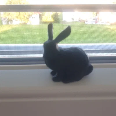 Thỏ low poly phong cách tối giản