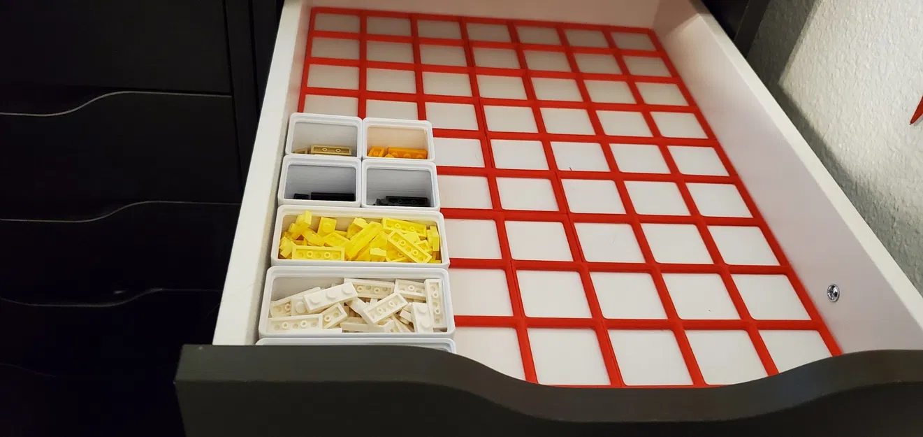 Bảng đế Gridfinity cho ngăn kéo IKEA Alex (mỏng) dành cho máy in n... - Image 1