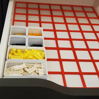 Bảng đế Gridfinity cho ngăn kéo IKEA Alex (mỏng) dành cho máy in n...