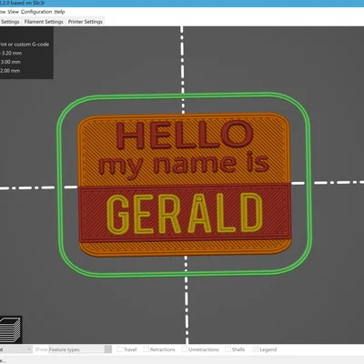 Thẻ tên tùy chỉnh có thể điều chỉnh kích thước