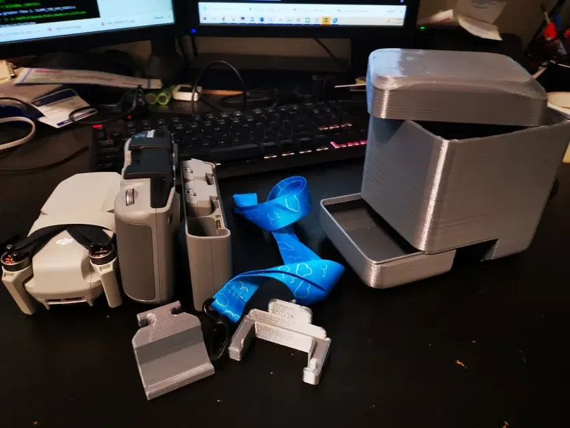 Hộp du lịch DJI Mini 2 được điều chỉnh cho điện thoại dày - Image 1