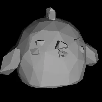 Gà Low Poly phong cách tối giản