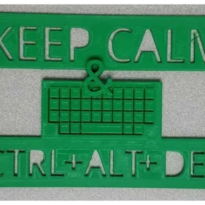 Giữ bình tĩnh với biểu ngữ CTRL Z / ALT DELETE