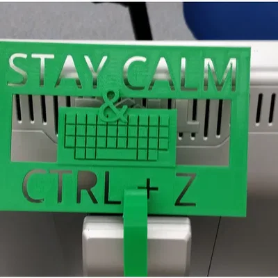Giữ bình tĩnh với biểu ngữ CTRL Z / ALT DELETE