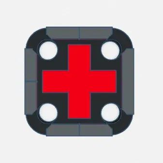 Thẻ cứu thương cho ba lô với thiết kế đa màu sắc