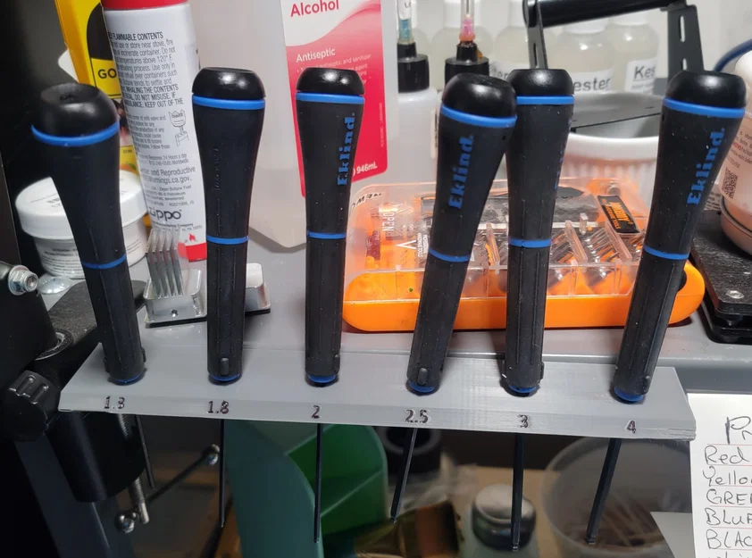 Giá đỡ tua vít Allen 6 chiếc EKLIND - Image 1
