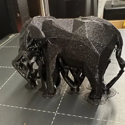 Voi thấp poly cho sở thú