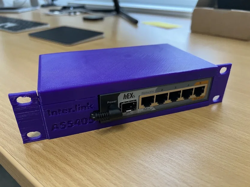 Giá đỡ rack cho router Mikrotik hEX S (RB760iGS) - Image 1