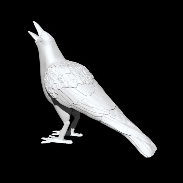 Mô hình quạ vui nhộn không cần hỗ trợ in 3D - Image 6