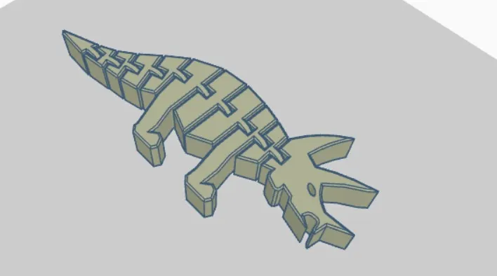 Mô hình triceratops linh hoạt cho trẻ em - Image 2