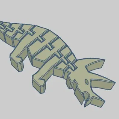 Mô hình triceratops linh hoạt cho trẻ em