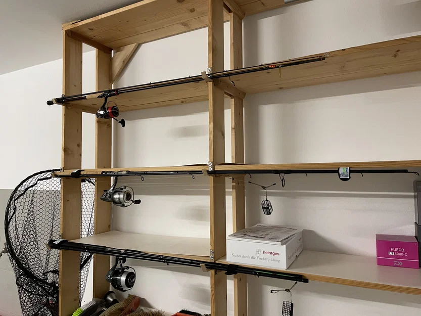 Giá đỡ móc cho cần câu cá trên kệ - Image 2