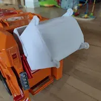 Thùng rác lớn cho xe rác Bruder