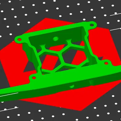 Hỗ trợ quạt bên cho Voron 2.4R2 với lưới tổ ong đảo ngược