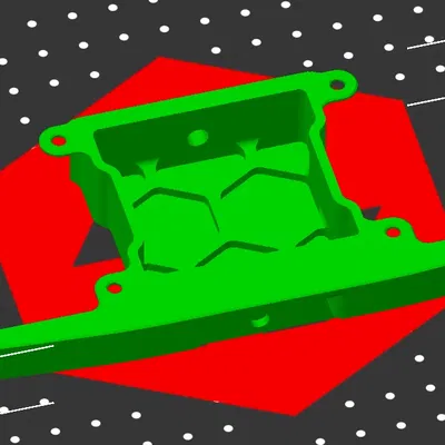 Giá đỡ quạt bên Voron 2.4R2 với đế chắc chắn