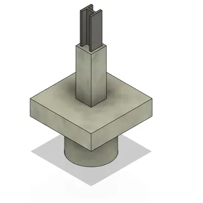 Bệ móng đỡ cọc thiết kế tham số Onkarkitekt