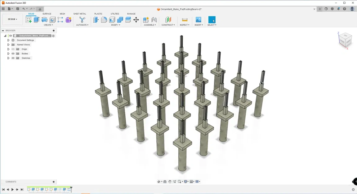 Bệ móng đỡ cọc thiết kế tham số Onkarkitekt - Image 6