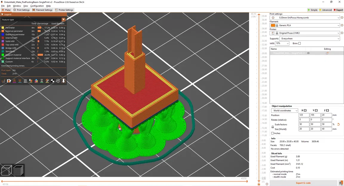 Bệ móng đỡ cọc thiết kế tham số Onkarkitekt - Image 11