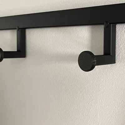 Giá treo quần áo lắp vừa vào ống vuông 8x8mm