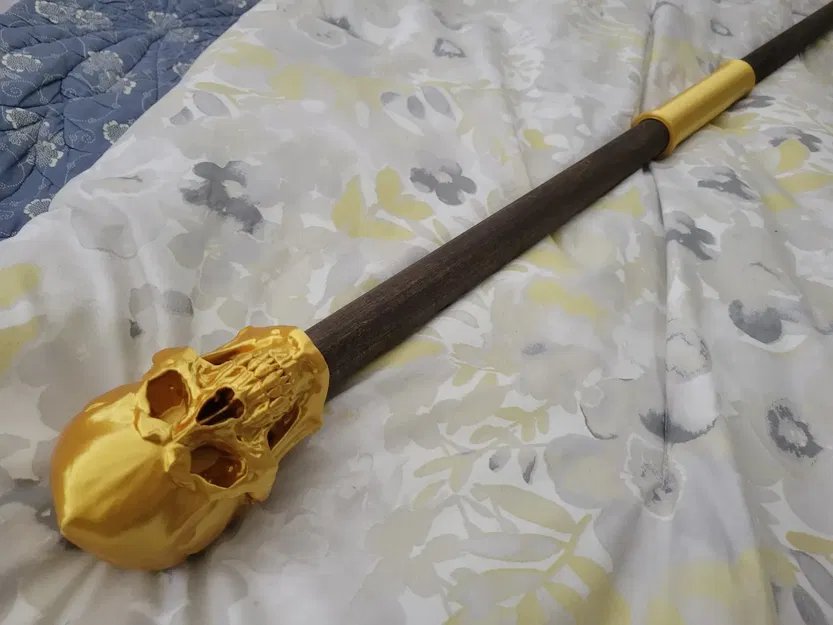 Gậy phép thuật cosplay Baron Samedi với đầu lâu thích hợp - Image 1