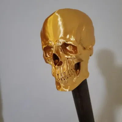 Gậy phép thuật cosplay Baron Samedi với đầu lâu thích hợp