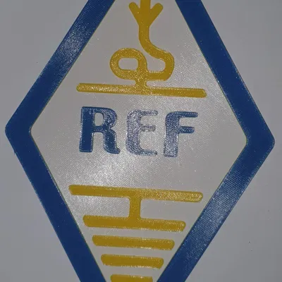 Biểu tượng REF 3 màu cho mạng phát sóng Pháp