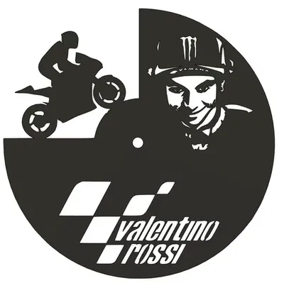 Đồng hồ 2D nghệ thuật Valentino Rossi
